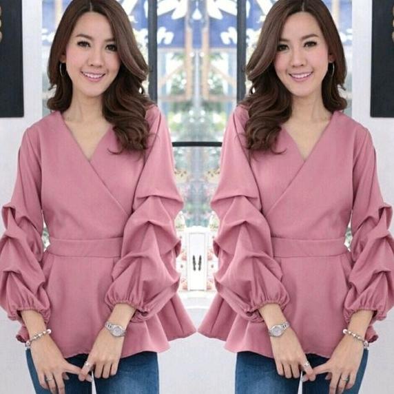 MURAH GL VIONA Baju atasan wanita cewe blouse kerja kantor kuliah gereja