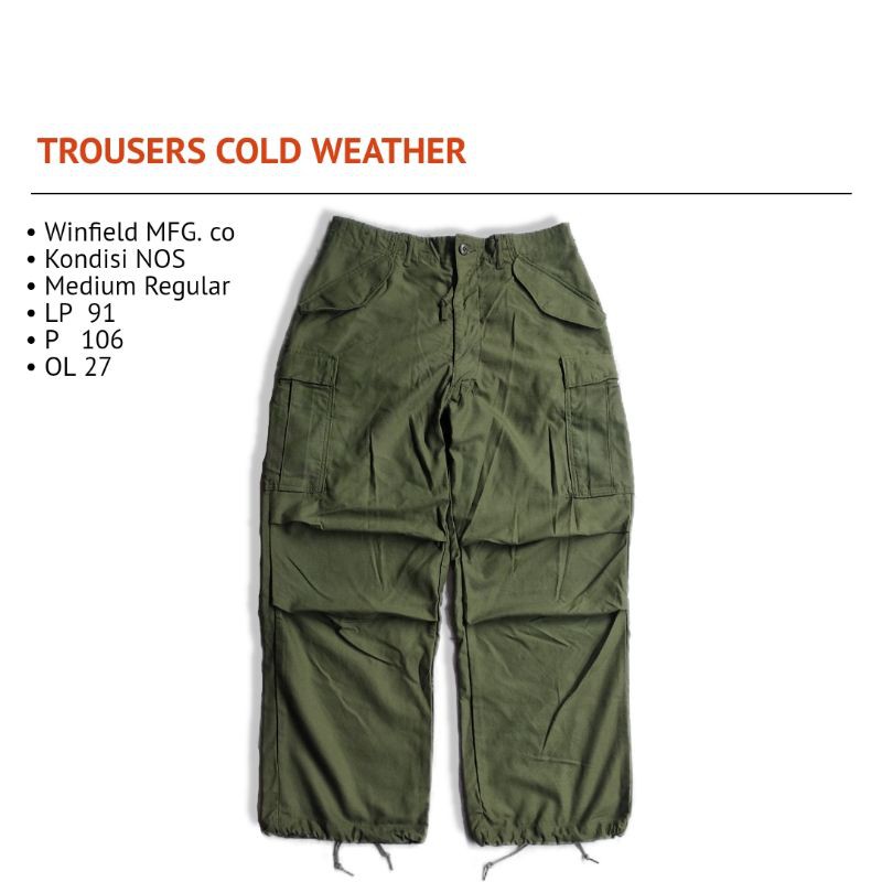 CELANA CARGO TROUSERS M65 MILIYARY