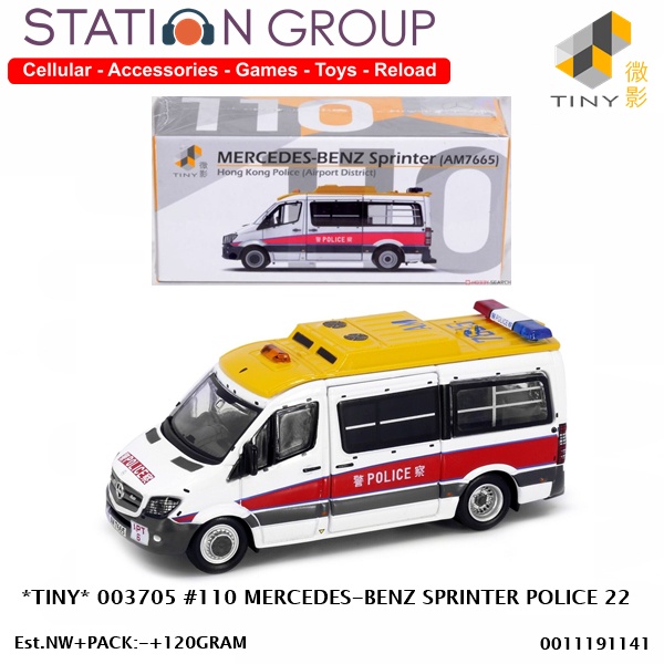 TINY 003705 #110 MERCEDES-BENZ SPRINTER POLICE 22 - DIECAST