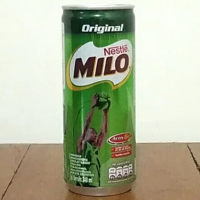 Susu Milo Kaleng Coklat ACTIVE GO ORIGINAL - 220 ml (Harga Satuan)