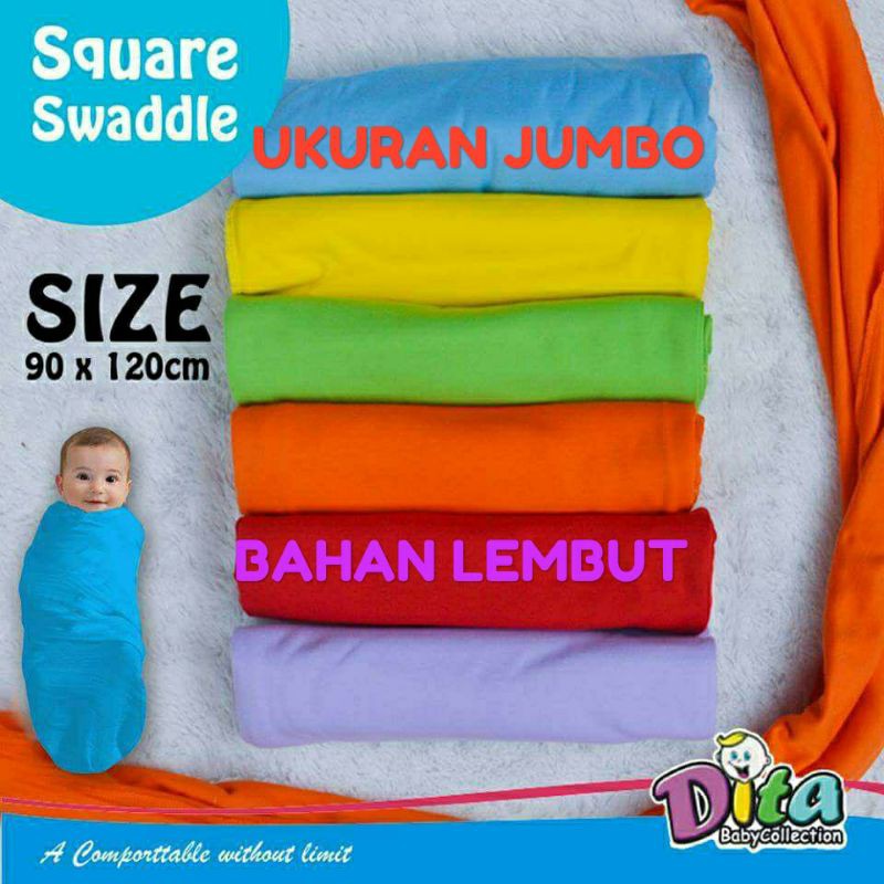 Bedong Rainbow Bayi , Bedong Lilit , Bedong Segi Empat Polos , Bedong Bayi Polos Isi 6