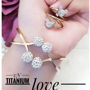 TiTanium set gelang cincin p739