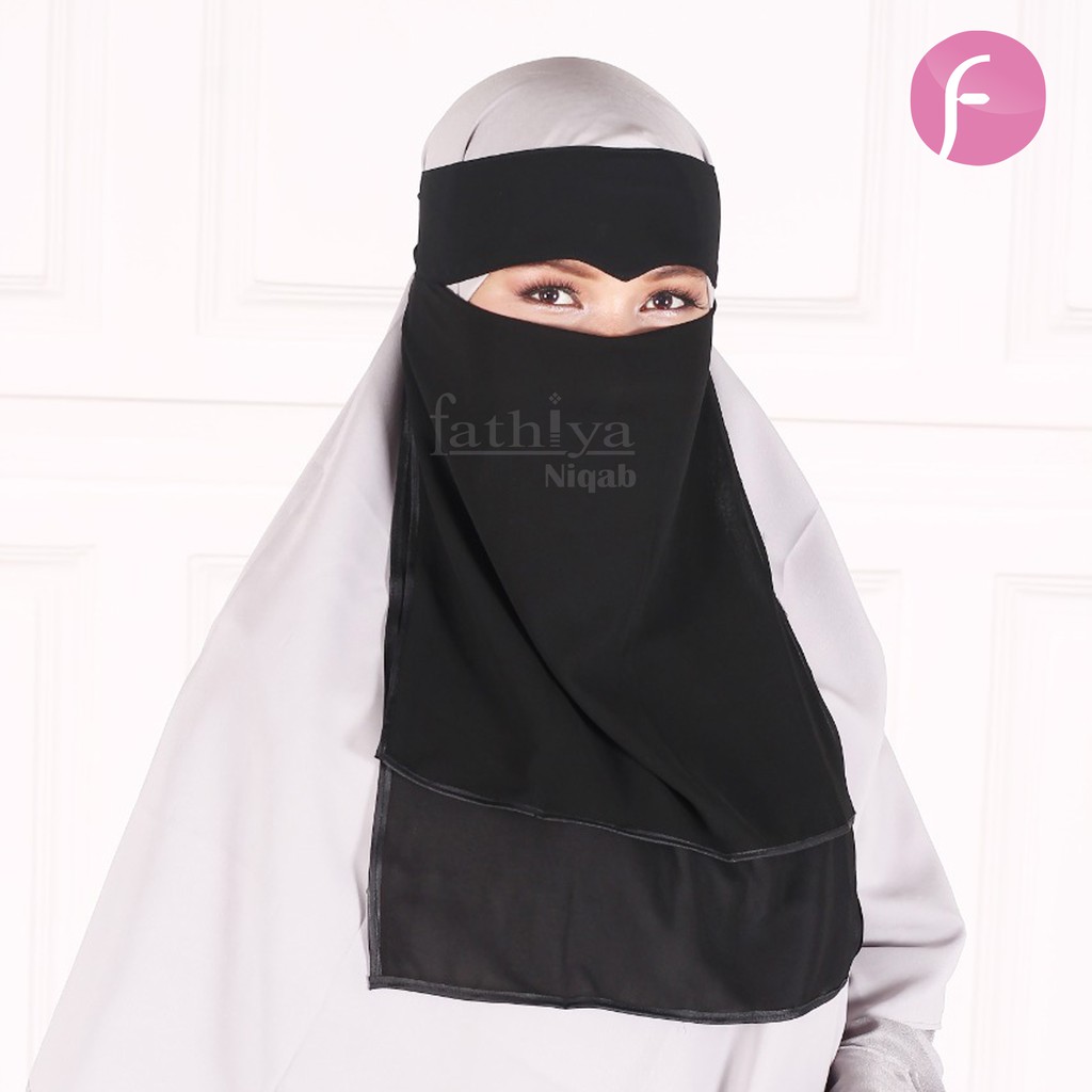 Jual Cadar Bandana Mata Elang 2 Layer Fathiya Niqab Bisban Indonesia