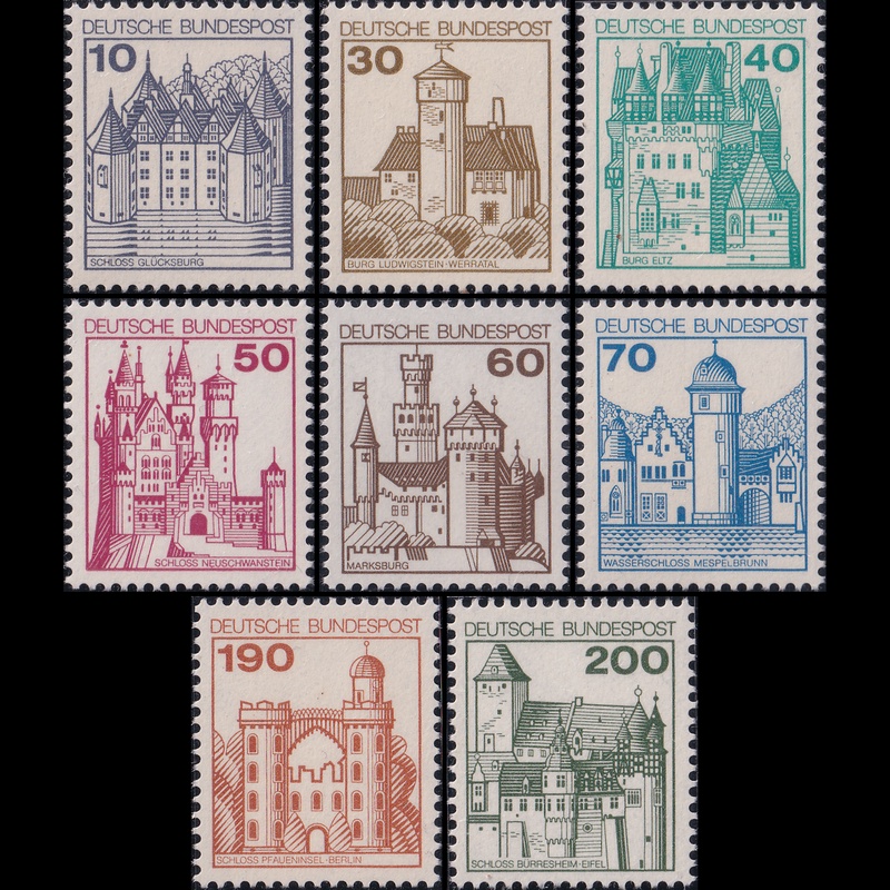 

Prangko Germany 1977 - Palaces and Castles