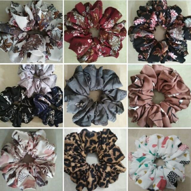 Scrunchie ikat rambut cepol termurah best seller