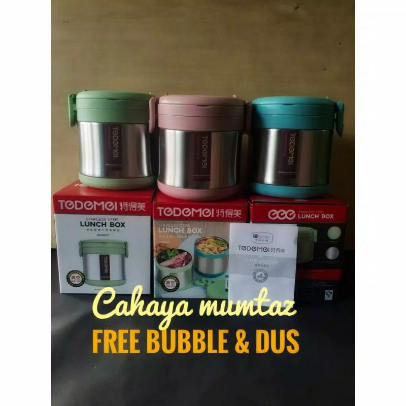 Tedemei stainless kotak makan tedemei stainless bento 6527