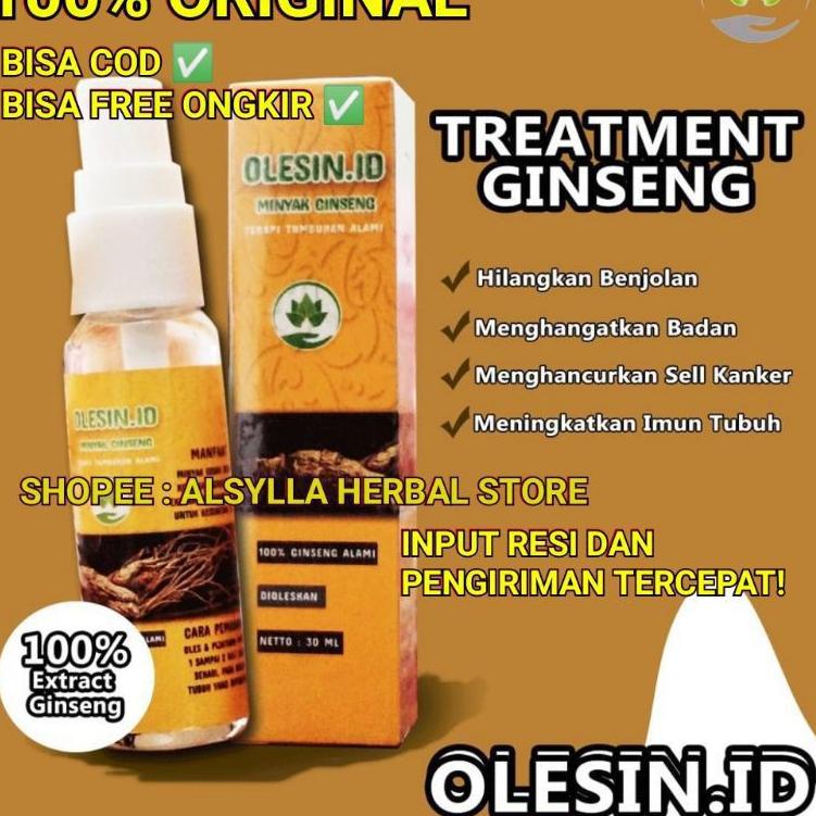 [PRODUK KSVEO] OLESIN ID MINYAK GINGSENG OLESIN ID BPOM ORIGINAL OBAT BENJOLAN KELENJAR GETAH BENING