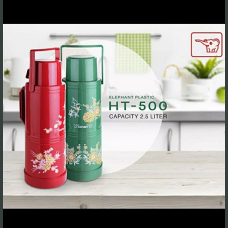 Termos Air Panas Elephant 2 Liter Plastik Botol Minum Kualitas Tebal Vacuum Flask Shinpo Lion Star