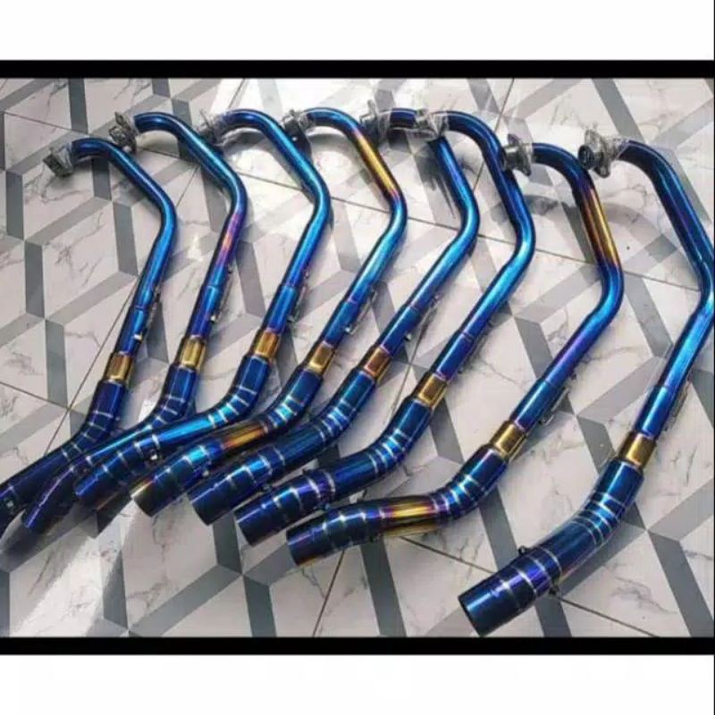 leheran knalpot bluemoon pnp cb150/vixtion/fu/sonic/tiger/scorpio dll