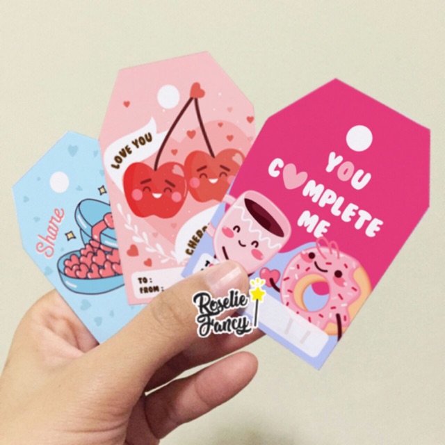 

Valentine tag , hanging tag valentine , tag parcel