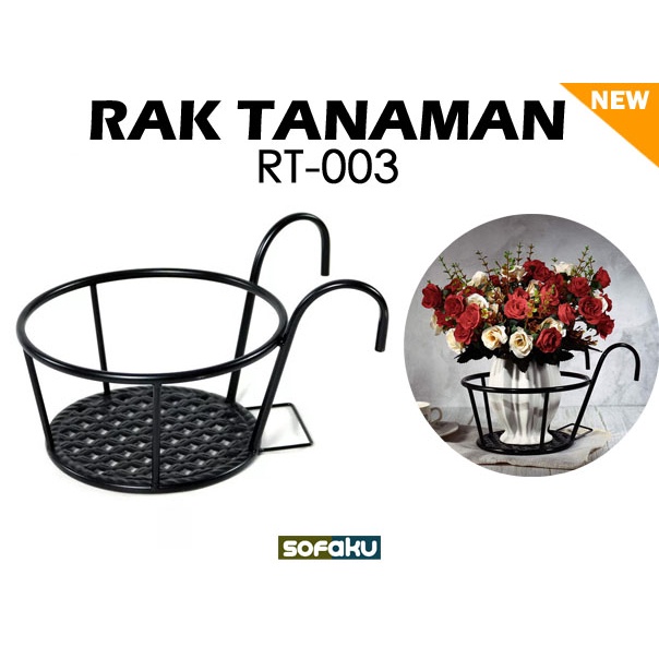 Rak Tanaman RT-003 - Sofaku Rak Bunga Tanaman Gantung Outdoor Rak Daun - Rak Bunga Balkon Rak Pot Ta