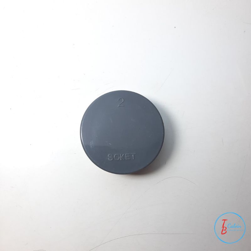 Dop 2 inch / Tutup Pipa 2 inch polos SOKET
