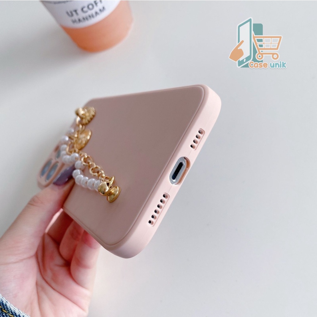 SOFTCASE MACARON RANTAI MUTIARA CHAIN GRIP SAMSUNG J1 ACE J1 10 J2 GRAND PRIME J4 PRIME J4 PLUS J3 J5 J6+ J7  PRO CS4076