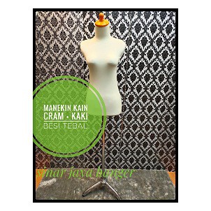 Manekin dress DM kain cram+ kaki besi tebal bintang