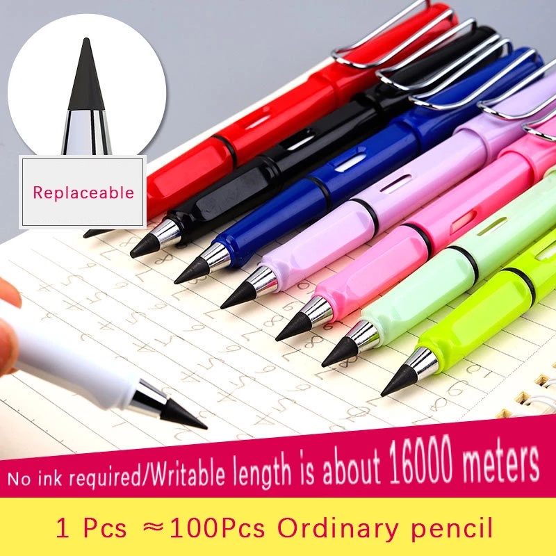 Pensil Teknologi Unlimited Dengan Penghapus / Tanpa Tinta Untuk Menulis / Menggambar