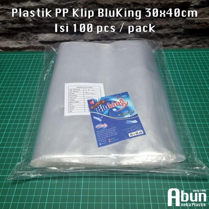 PLASTIK PP KLIP 30X40 BLUKING (50MC) ISI 100PCS