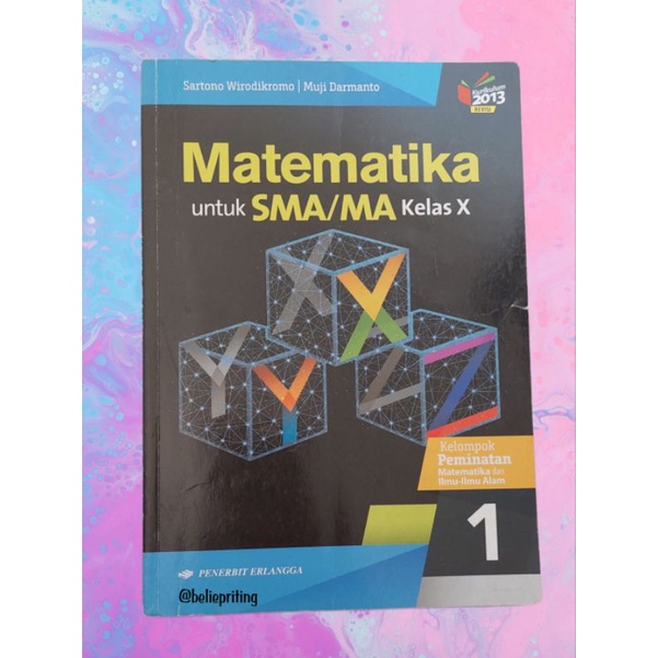 

Matematika *minat* Kls 10 (ERLANGGA)