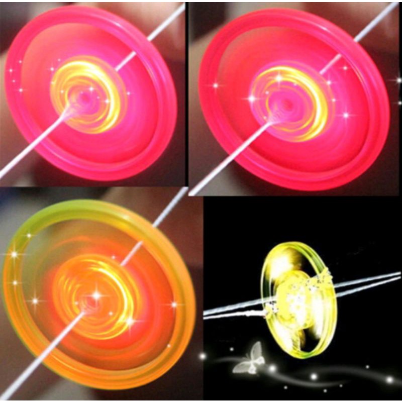 Mainan Anak Gangsing tarik Lampu led warna warni harga lembaran