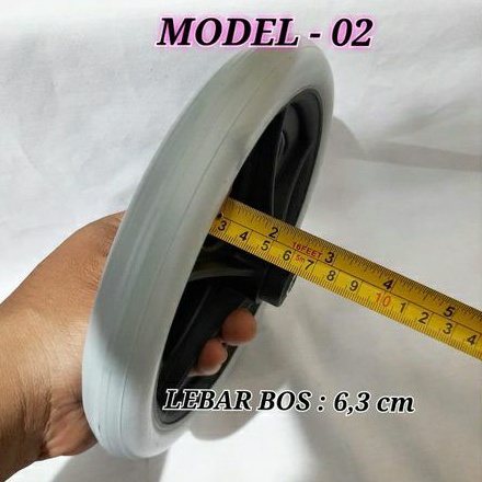 roda 8 inch kursi roda &quot;diameter full 20 cm&quot;