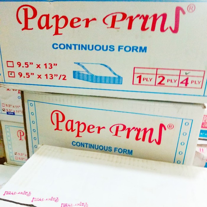 

Continuous Form 9.5 x 13 - 4 Ply/2 Paperpryns