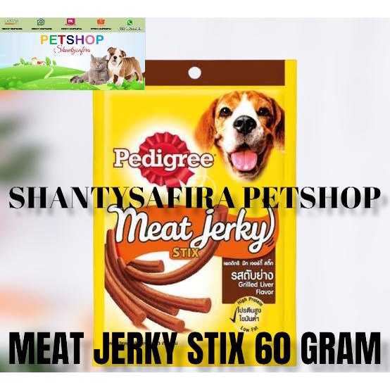 SNACK ANJING PEDIGREE MEAT JERKY STICK 60 GRAM