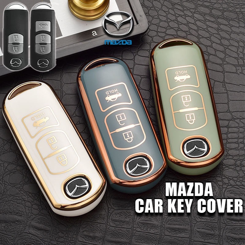 Mazda Casing Kunci Mobil Mazda 2 3 6 Axela Atenza CX-5 CX5 CX-7 CX-9 Smart 2 / 3 Tombol Keyless