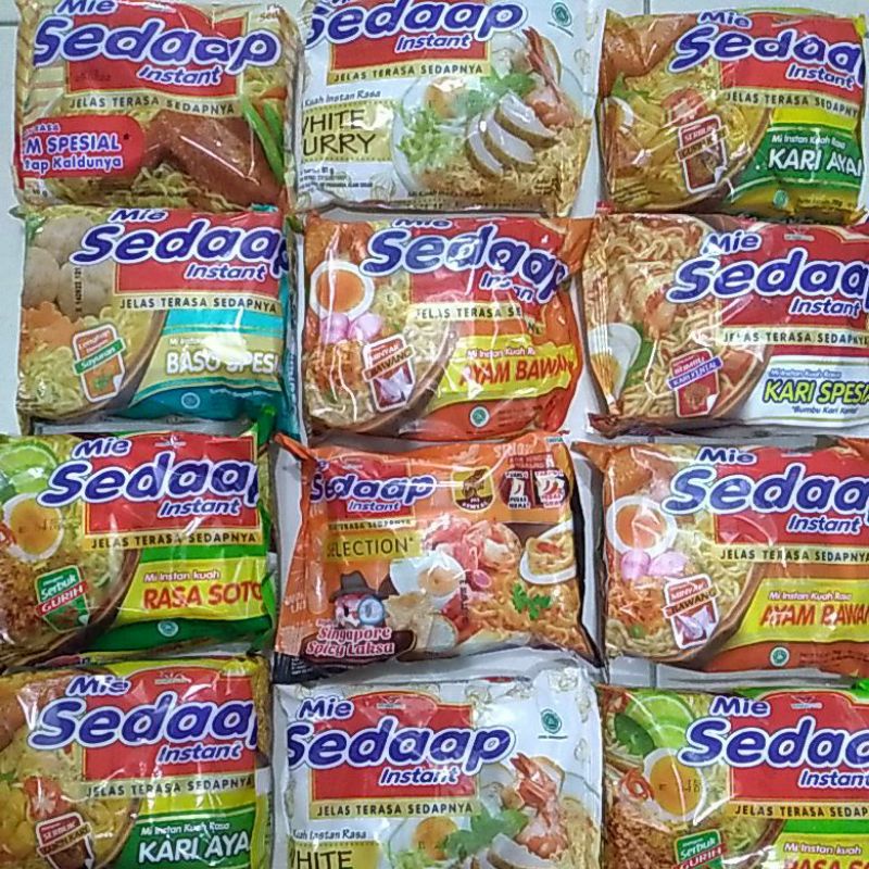 

Mie Sedaap sedap Kuah #rasa# ayam bawang, baso, soto, White Curry, Baso, ayam spesial, kari spesial, ayam telur