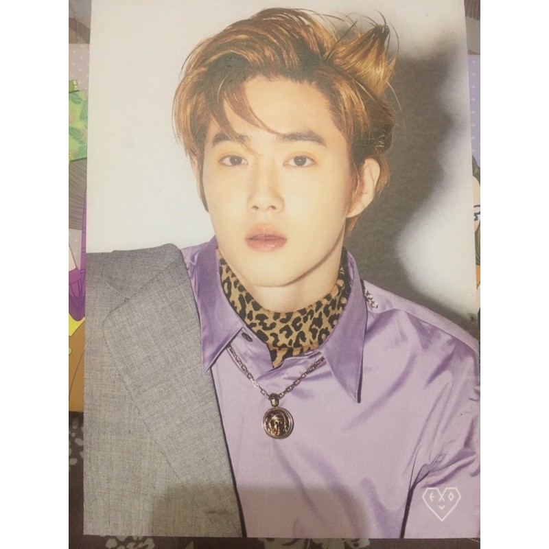 EXO OFFICIAL POSTCARD SUHO WELCOME KIT