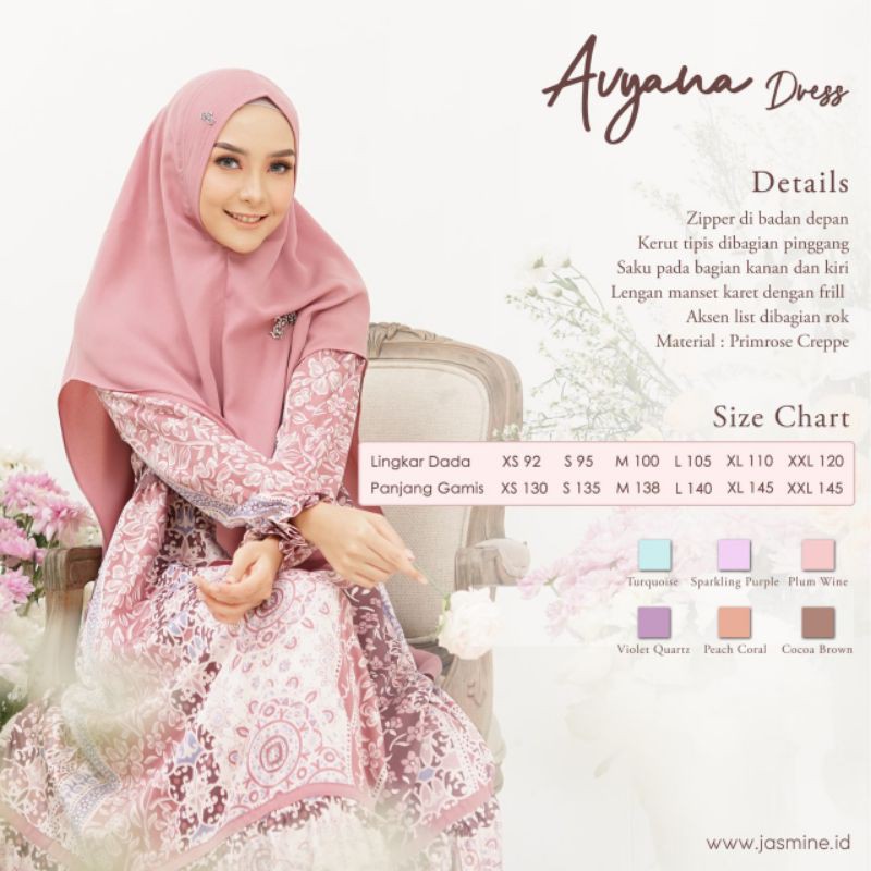 AVYANA DRESS JASMINE/Gamis AVYANA JASMINE