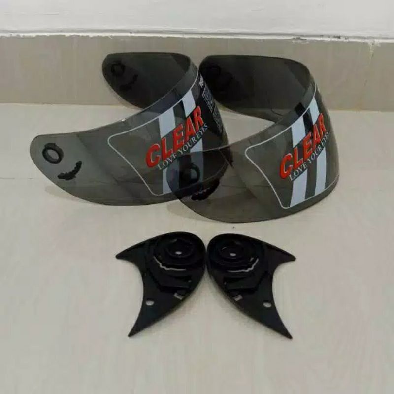 Kaca helm/ visor helm full face BMC MDS GM TRX standar Honda (gratis rachet helm)