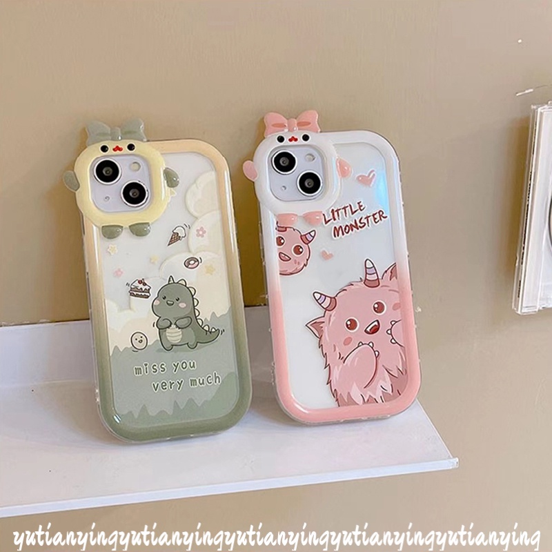 Case Desain Kartun Monster Dinosaurus Untuk VIVO Y35 Y22 Y15s Y15A Y01 Y21s Y12 Y20 Y21 Y12i Y21T Y33T Y33T T1X Y30 Y30 Y30 Y30i Yn Y21s