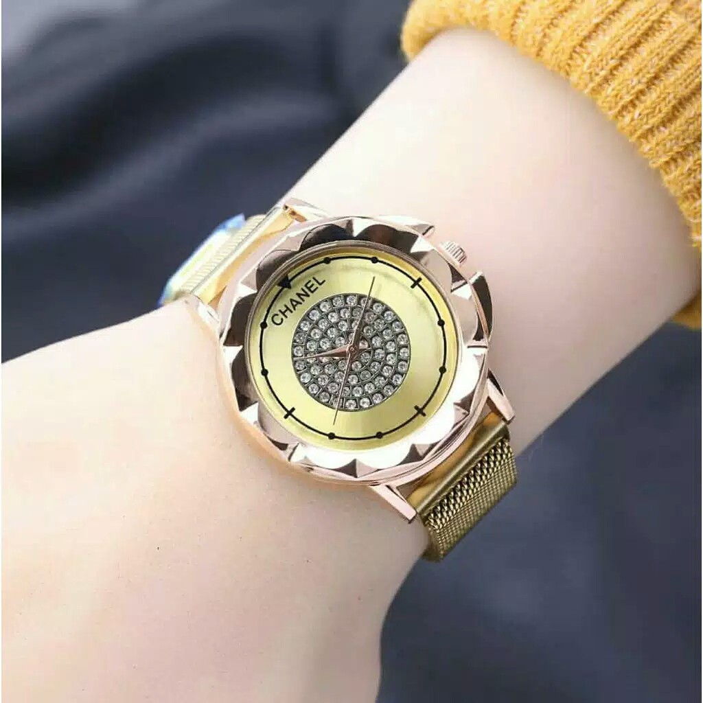 Jam Tangan wanita CH02 Rantai Pasir Magnet Super || Anti Air | Murah