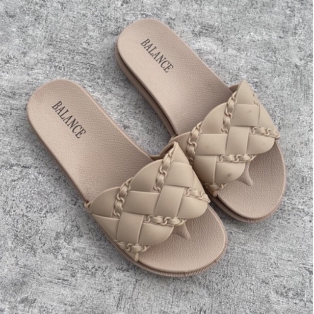 Sandal Slip Anyam Mote Jelly 956