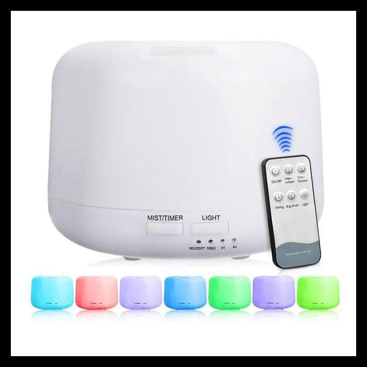 Terlaris!! Humidifier Elektrik + 7 Led + Remote Control - Humi H24