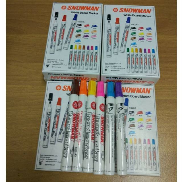 

Spidol SNOWMAN (BG12) WHITEBOARD - FANCY COLOR