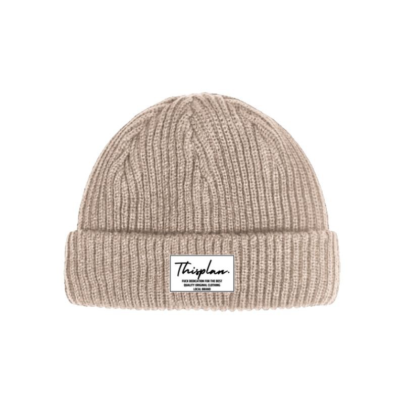 BEANIE HAT THISPLAN CREAM