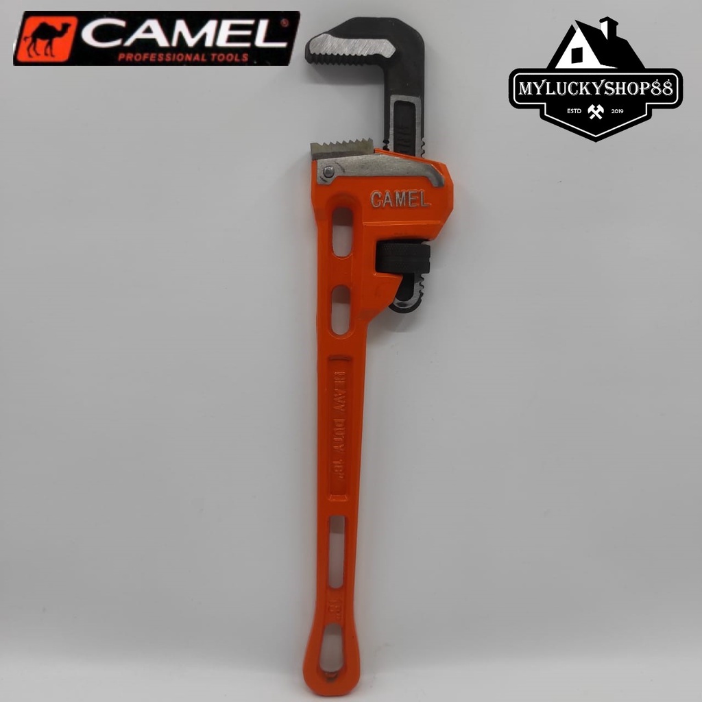 Camel Kunci Pipa Ledeng Heavy Duty 18 Inch Pipe Wrench HD Saluran Air