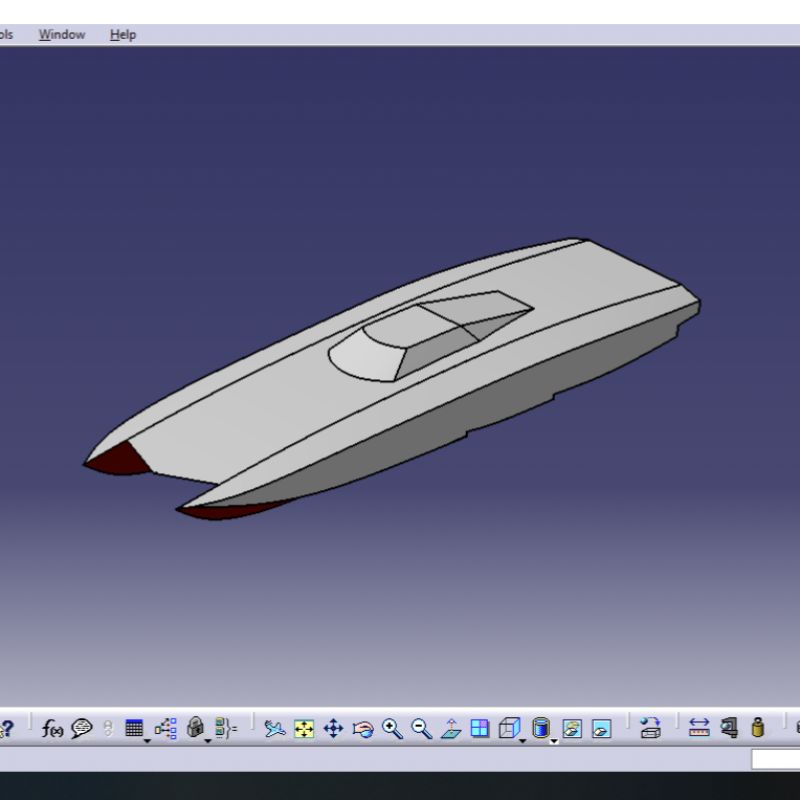 Desain Gambar Pola Miniatur Kapal Rc Boat Plan Catamaran 1