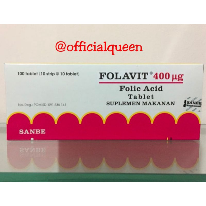 Folavit 400mg Asam folat vitamin kesuburan untuk ibu hamil dan menyusui