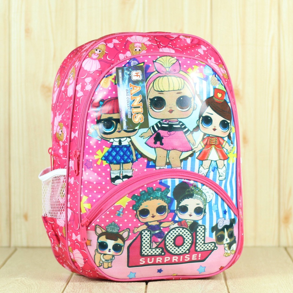 (COD) Tas Sekolah SD Perempuan Anis Lol Pink PAUD TK Kelas BTS BT-21 Premium Murah Terbaru Tas Anak Cewek Lucu Stylish Fashionable