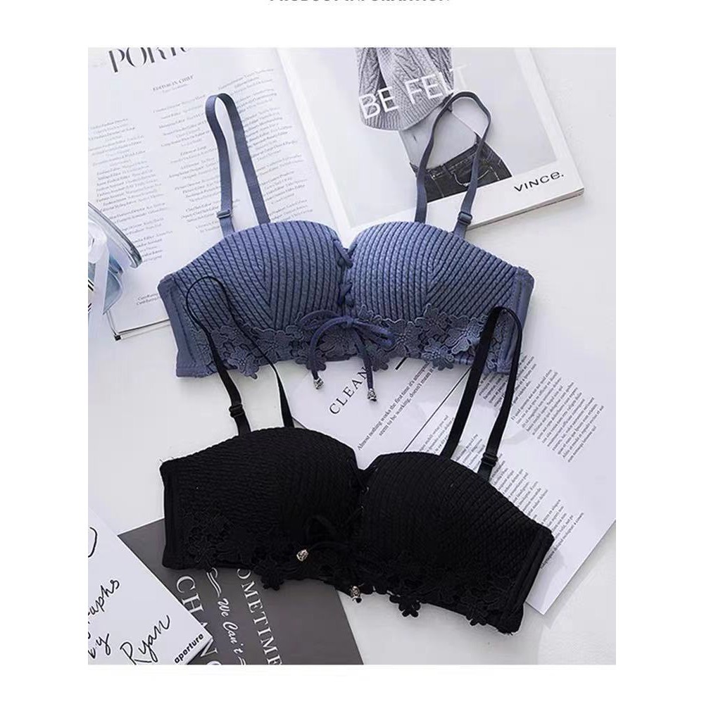 【 Bra Mall 】BM-169 Bra Kemben Push Up dengan Tali Serut Tanpa Kawat untuk Wanita bh