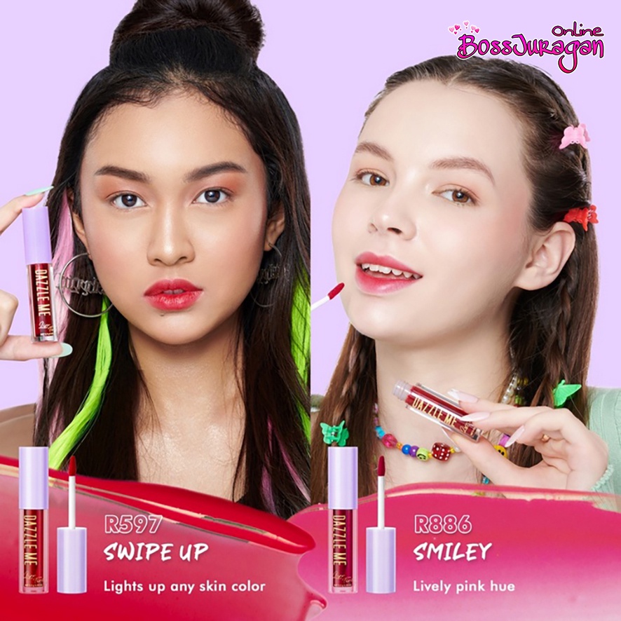 (BOSS) DAZZLE ME Ink-Licious Lip Tint BPOM | Mattedorable Long Lasting Liptint Hyper Moisturizing Lip Stain