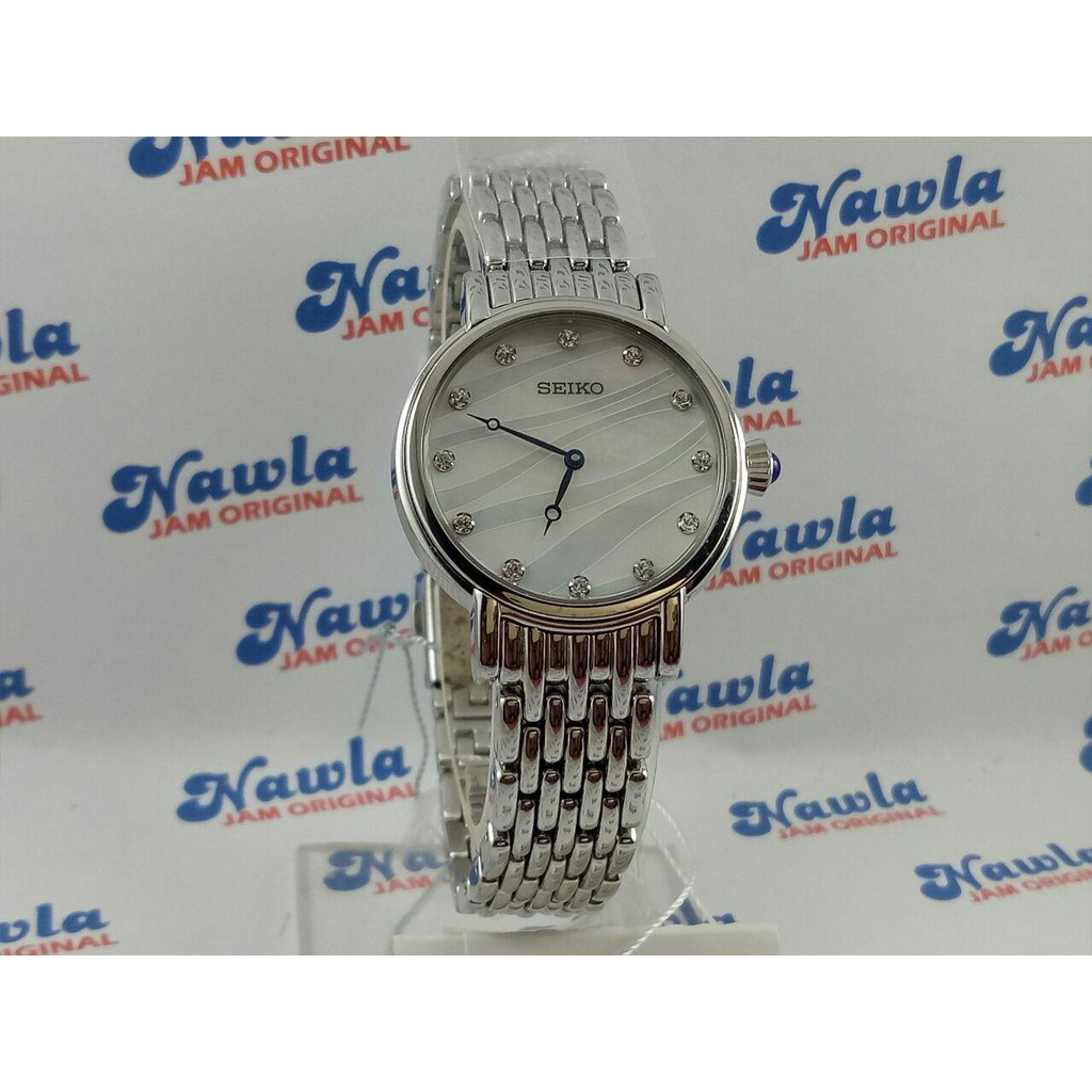 Seiko Ladies SFQ807P1 Quartz Silver Stainless Steel - Jam Wanita SFQ807