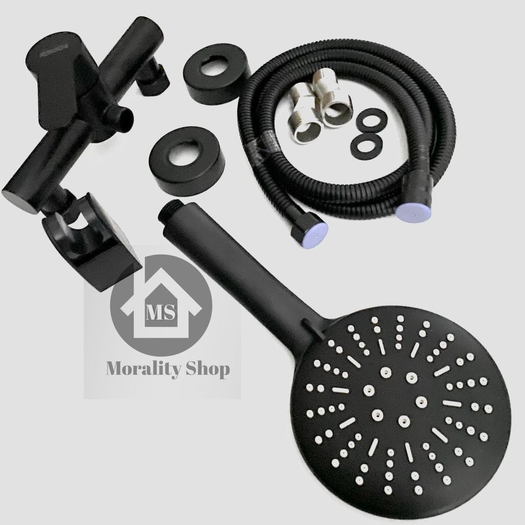 Kran Panas Dingin SHOWER Stainless 304 HITAM 29-keran air hot cold 5in1 Black STAINLES minimalis L10