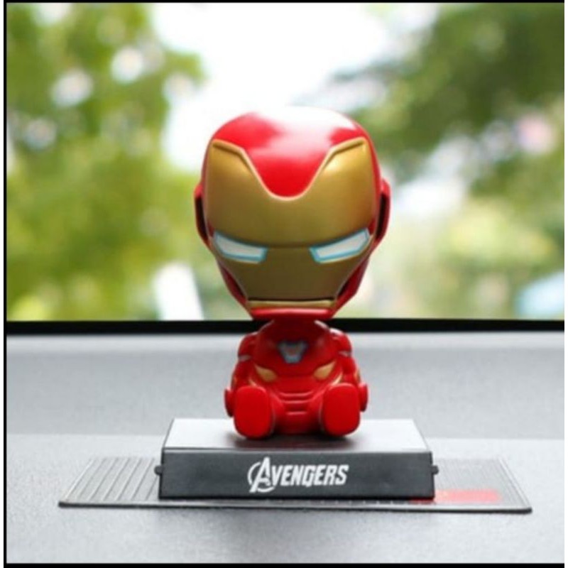 Mainan pajangan bobblehead karakter 2in1 base stand handphone