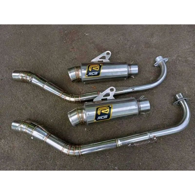 knalpot RCB leheran road race Vega Jupiter z