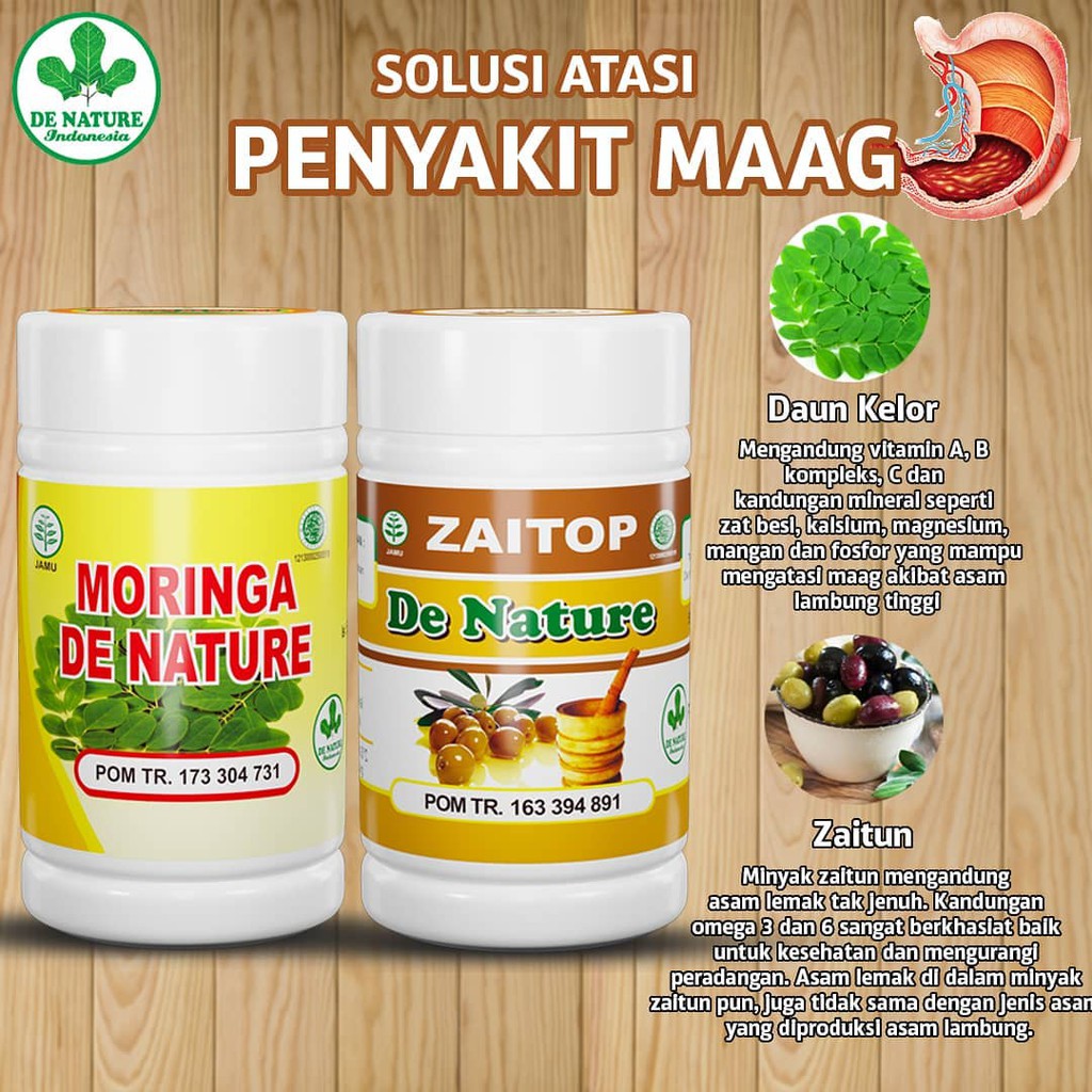 

OBAT MAAG ASAM LAMBUNG HERBAL DENATURE MORINGA ZAITOP PALING MANJUR TIDAK ADA EFEK SAMPUNG