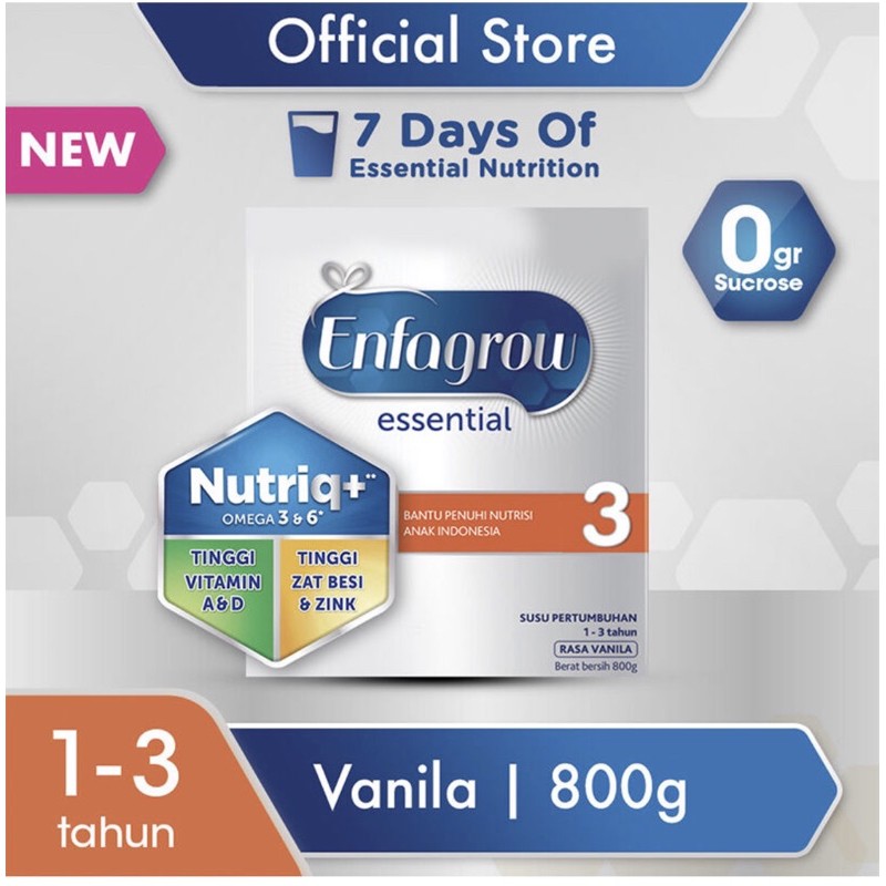 enfagrow essential 3 vanila 800gr enfagrow 3 essential 800 enfagrow essential 3 vanila 800