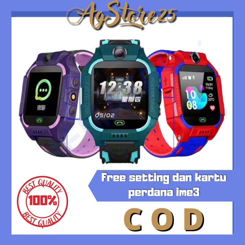 Smartwatch Jam Tangan Anak Laki-laki Imoo Aimo Emo jam imo Z6 Q12 IMEI Anti Air Waterproof Jam Pinta