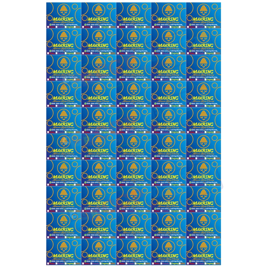 

Stiker Untuk Label Makanan